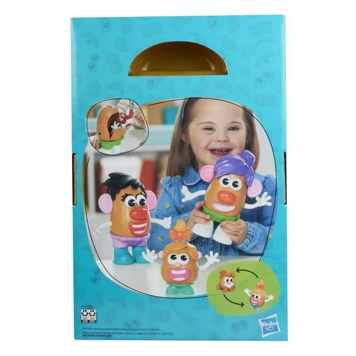 Potato Head Méga patate coffret avec 42 pièces dont une boîte de rangement, jouets préscolaires créatifs pour enfants, dès 2 ans-8