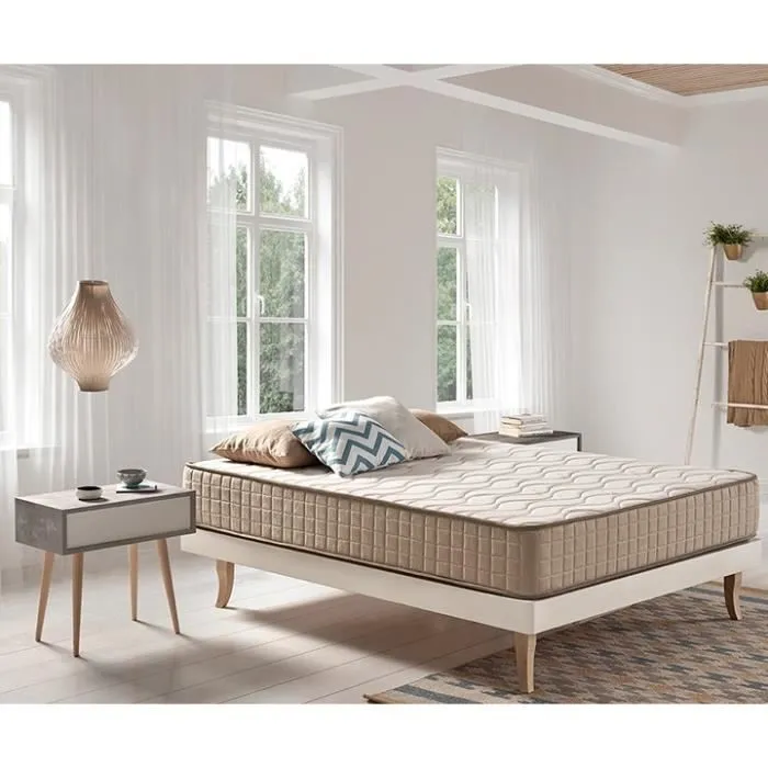 Matelas 90x190 Mémoire de forme Luxury ECO Tencel Ignifugo Fermeté moyenne-élevée 20cm +/-2. ECCOX-1
