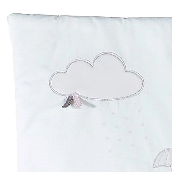 Edredon bébé - SAUTHON - Lilibelle - Blanc et gris - 60x120 cm - Coton et polyester-3