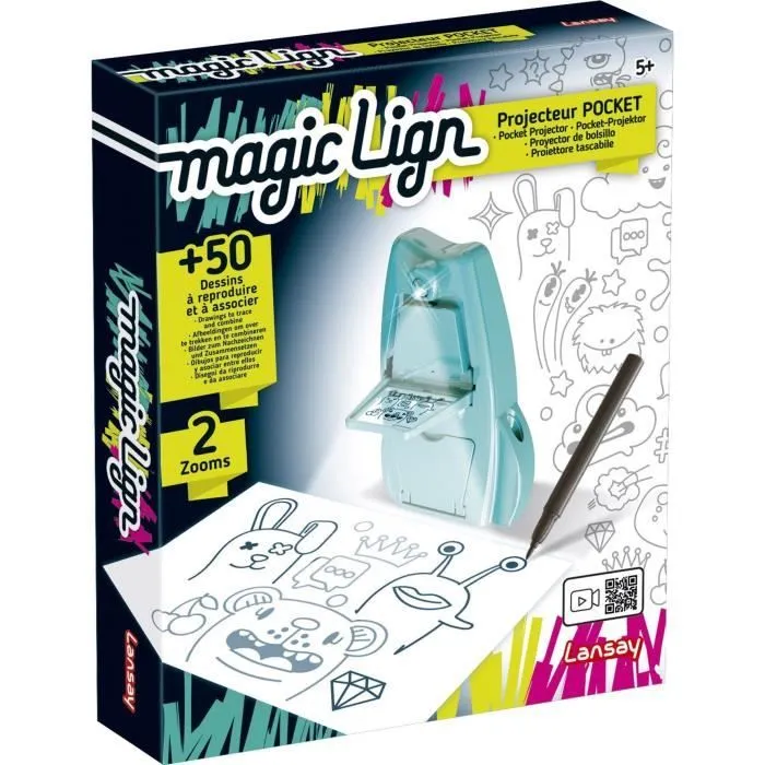 Projecteur Pocket Magic Lign - Dessins et Coloriages - Lansay - Dès 5 ans-1