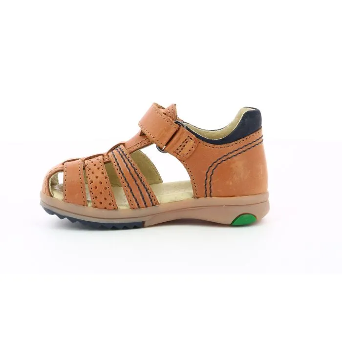 Sandales - KICKERS - Platiback - Cuir - Fermeture Scratch - Confort Optimal-3
