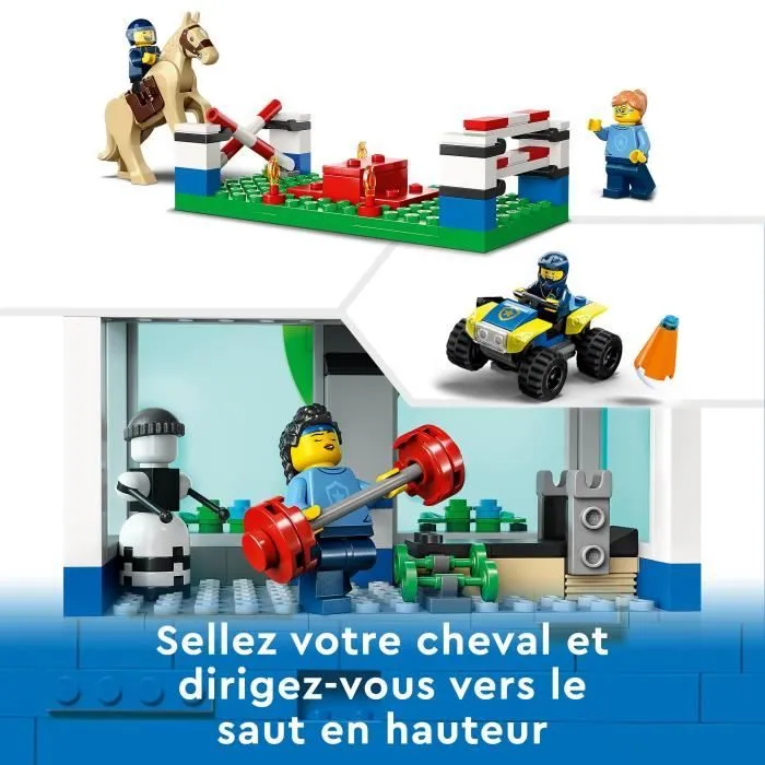 LEGO® City 60372 Le Centre d’Entraînement de la Police, avec Figurine de Cheval, Jouet Voiture-2