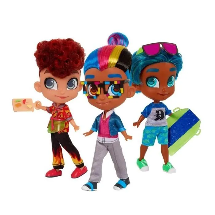 Hairdorables Hairdudeables BFF Poupées Homme et Femme-3