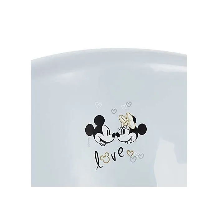 Baignoire bébé Disney Mickey ergonomique et sécurisant - Mill'o bébé - 0-6 mois - Gris-4