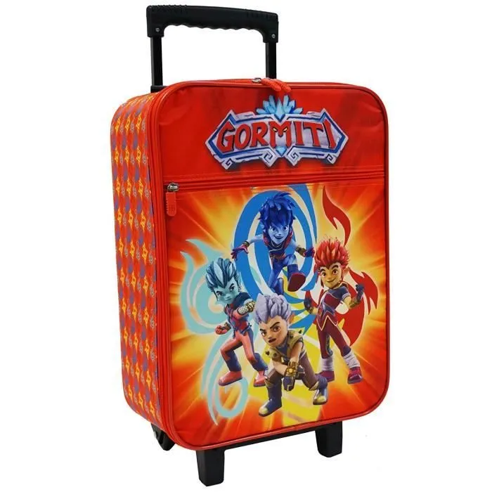Valise Trolley Cabine Souple - Gormiti - 33,5x53x18 cm - 2 Roulettes - 25 Litres - Orange-2