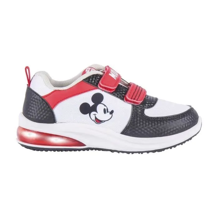 Baskets enfant Cerda Mickey - semelle PVC lumineuse - gris - pointure 28-0