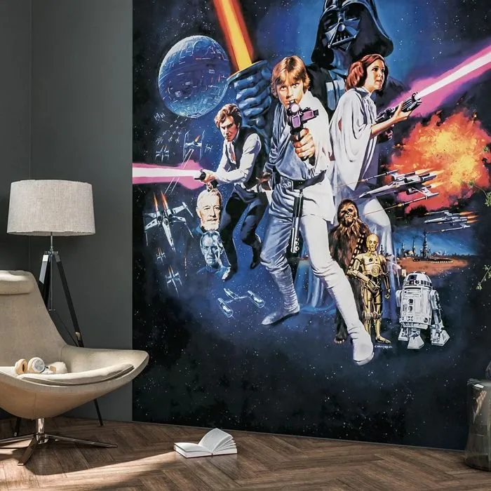 Poster XXL - Star Wars - Motif Classique 1 - 200x250 CM - Papier intissé - Décoration murale-0