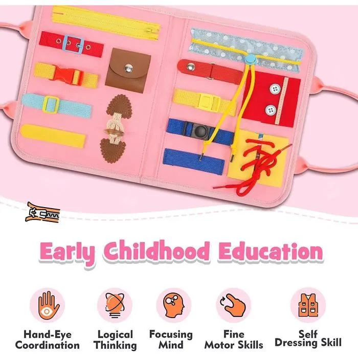 Pliable Busy Board Montessori Jouets & Cadeaux pour Enfants(ventilateur)-1