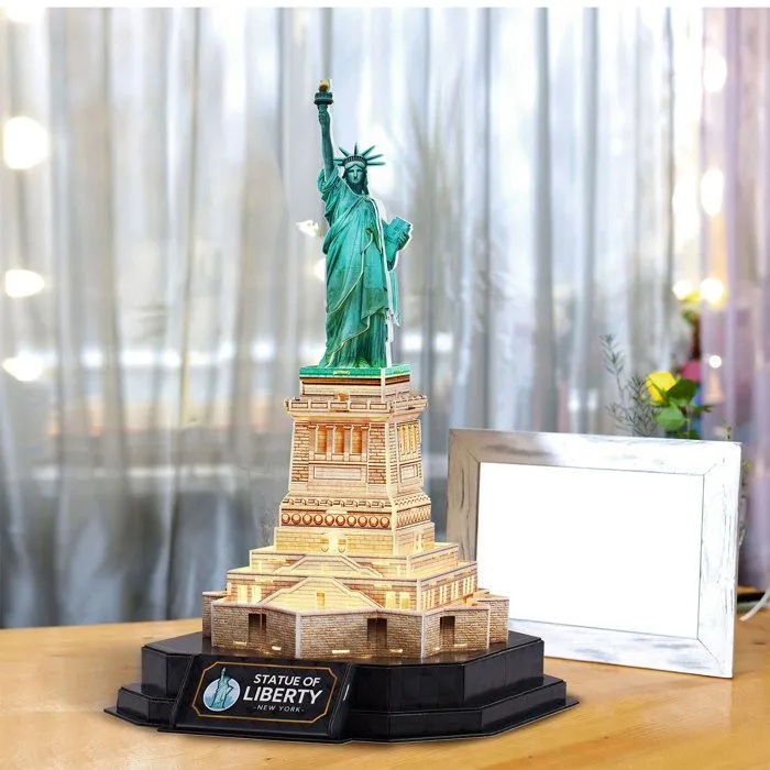 Puzzle 3D - Statue de la Liberté LED | Puzzle 3D | Cadeau pour enfants de 8 ans-2