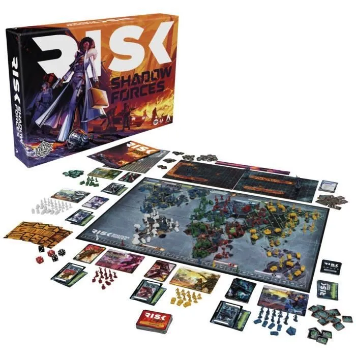 Risk Shadow Forces, jeu de stratégie, jeu de société Legacy familial et adultes, dès 13 ans, 3 à 5 joueurs, Avalon Hill-5