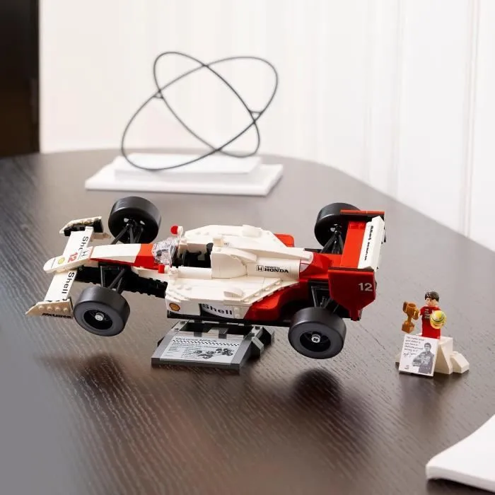LEGO Icons 10330 McLaren MP4/4 et Ayrton Senna, Set Modèle Réduit de Voiture pour Adultes-2