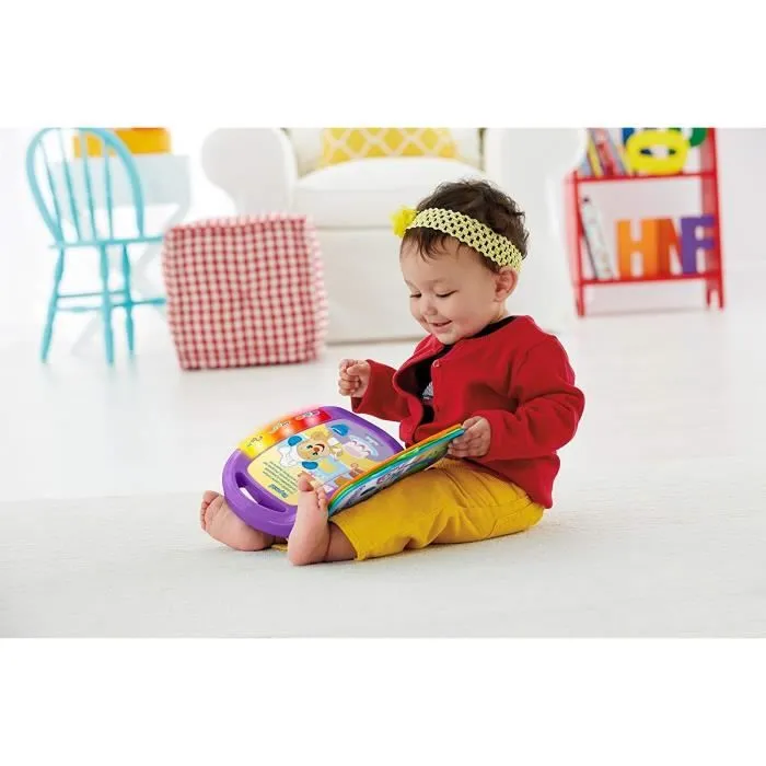 Livre interactif d'apprentissage Fisher-Price FRC69 - Jouet éducatif interactif pour enfant de 6 mois et plus-1