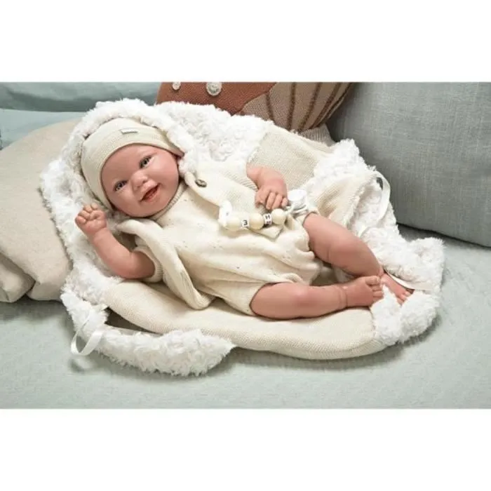 REBORN ARIAS 45 CM DIEGO AVEC SAC DE COUCHAGE-0