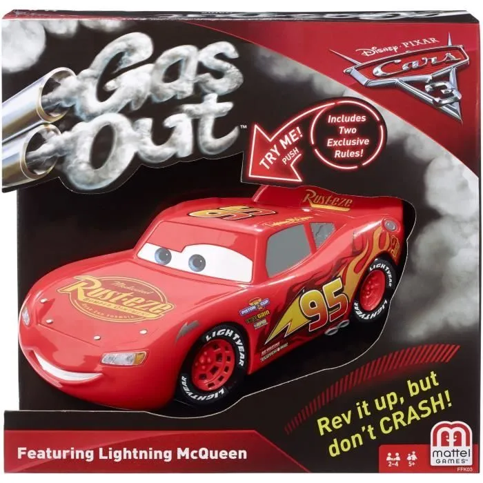 Bebeboutik Jeu de societe MATTEL CARS Gas Out Cars Flash McQueen Enfant 5 ans et plus