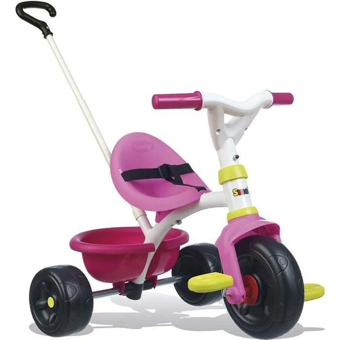 Tricycle évolutif SMOBY Be Fun Rose - Pédales antidérapantes - Benne basculante - 15 mois à 4 ans-0