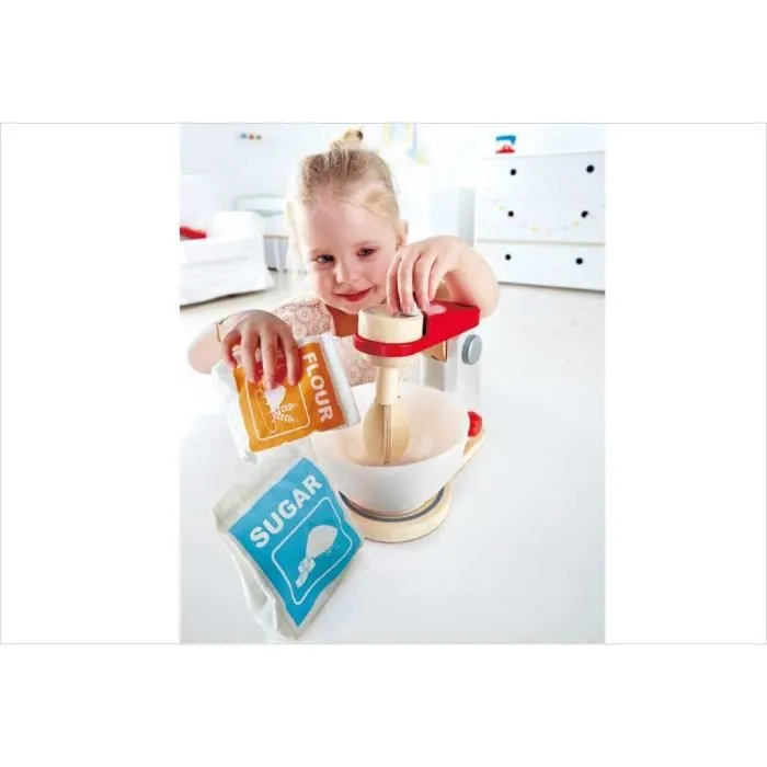 Robot de cuisine en bois - Hape - Blender fonctionnel - Jouet d'imitation-0