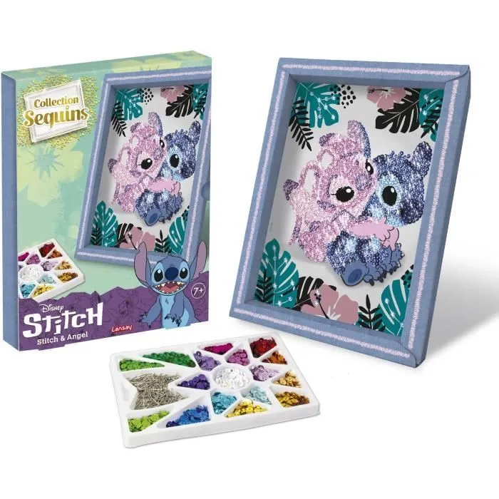 Jeu de création - LANSAY - Collection sequins - STITCH & ANGEL - Dès 7 ans-1