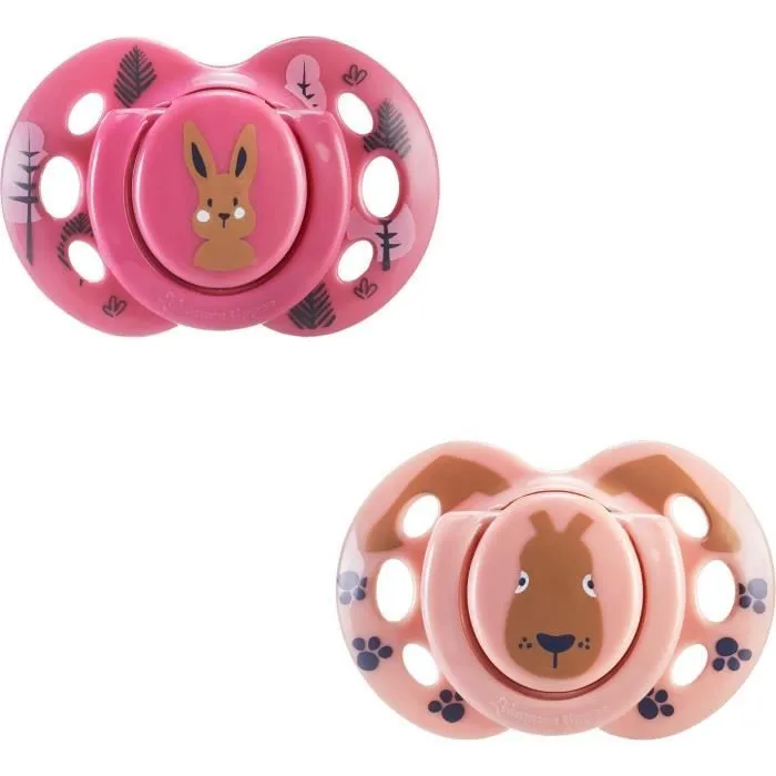 Sucette - TOMMEE TIPPEE - FUN - 18-36 mois - Lot de 2 sucettes symétriques sans BPA - Capsule de stérilisation réutilisable-1