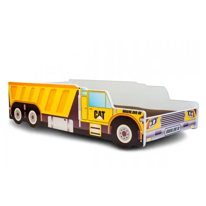 Lit enfant "CAMION"+ sommier + matelas 140x70 cm-0