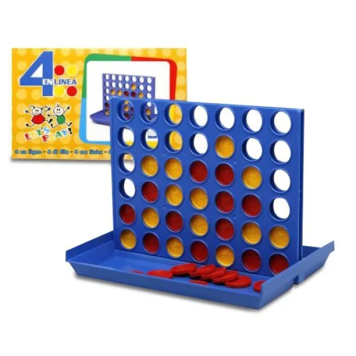 Jeu de société - 4 en Ligne - Plastique - Pour toute la famille-0