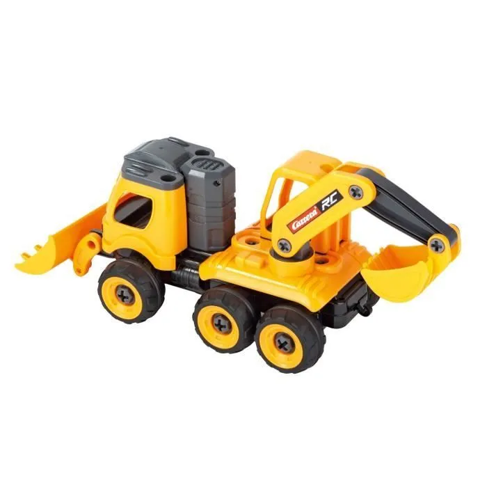 Chargeur/excavatrice RC - Carrera - Chargeuse / pelleteuse RC - 2 pièces - Orange - Mixte-2