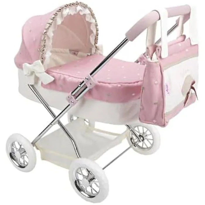 Jouet - ARIAS - Voiture capote reborn de Paris - Multicolore - 37x56x56 cm - Sac inclus-0