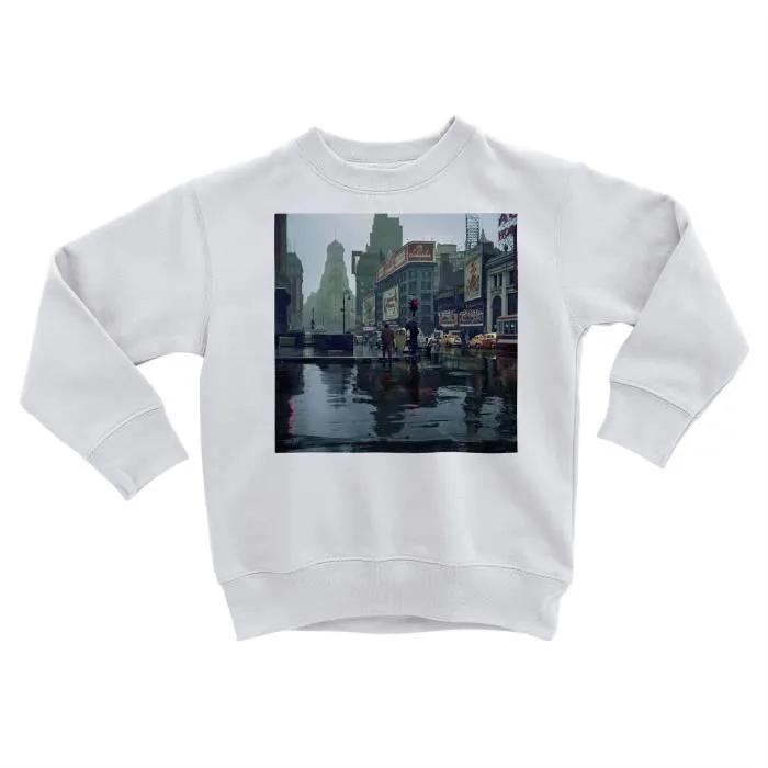 Sweatshirt Enfant Time Square New York 1943 Ville Photo Vintage-0