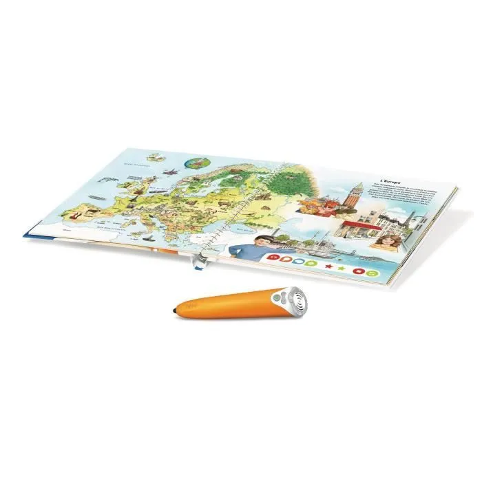 Ravensburger - Coffret Complet tiptoi Lecteur interactif + Livre en français Mon premier Atlas - A partir de 5 ans-2