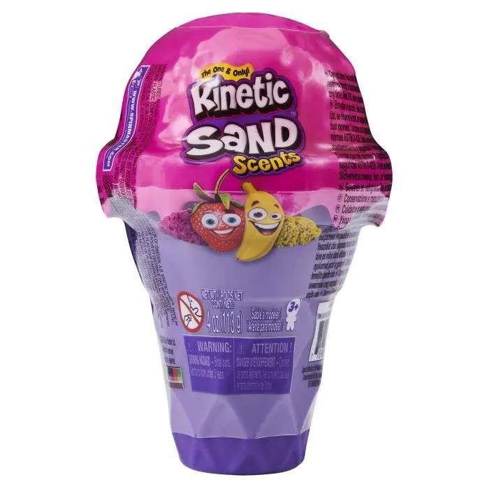 Sable Magique - Kinetic Sand - Cornet de Glace Parfumé 113g - SPIN MASTER - Jouet 3 ans-1