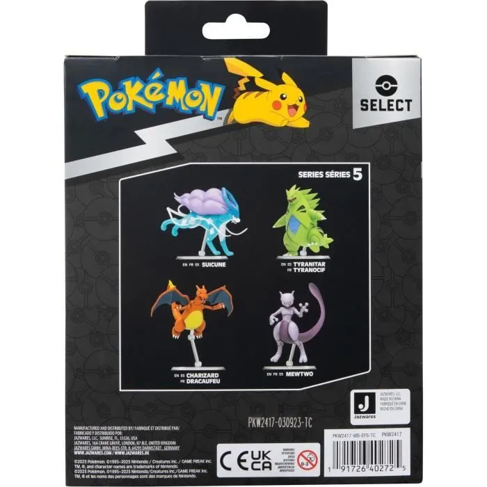 Figurine - BANDAI - Pokémon Mewtwo - 12 cm, ultra articulée et très détaillée-1
