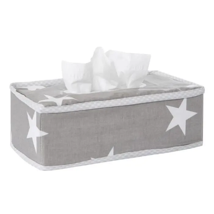 Set de rangement pour couches et lingettes - ROBA - Little Stars - Gris - Mixte - 23x13x8cm - 20x12x13,5cm-2