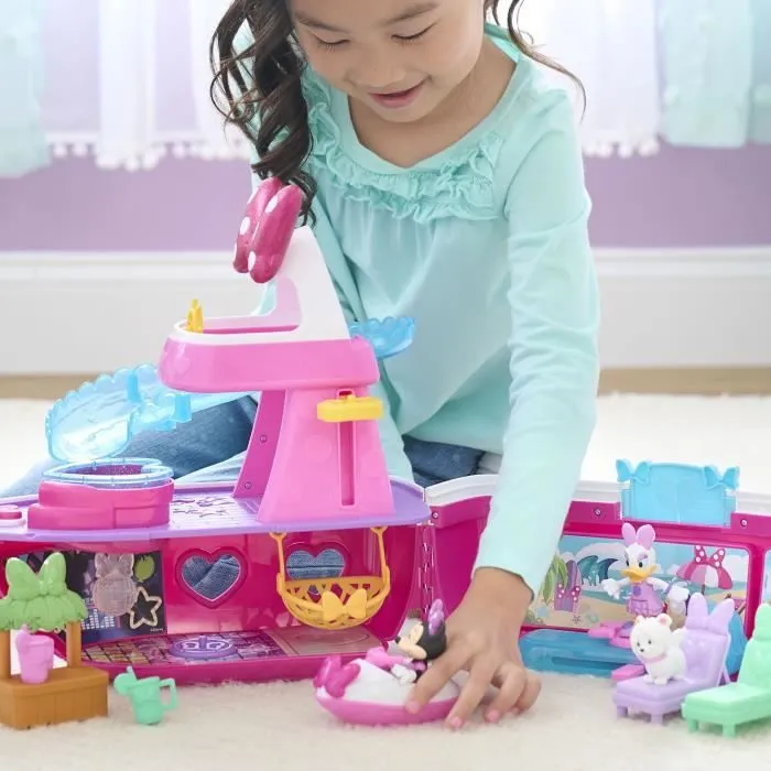 Jouet interactif - DISNEY MINNIE MOUSE - Le Yacht de Minnie - Yacht avec 14 accessoires, tenues changeantes et piscine-6