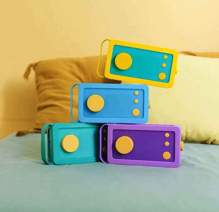 Coque de protection - Lunii - Odile Violette - Silicone résistant - Lavable - Poignée intégrée-1