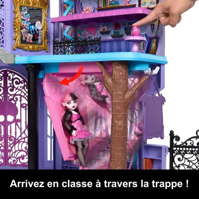 MONSTER HIGH Le Lycée Hanté-Maison de Poupées, plus de 35 accessoires - Monster High - HLP88-4