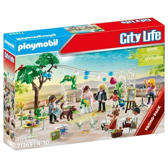 PLAYMOBIL 71365 Cérémonie de mariage, City Life, Le mariage, 163 pièces, Dès 4 ans-0