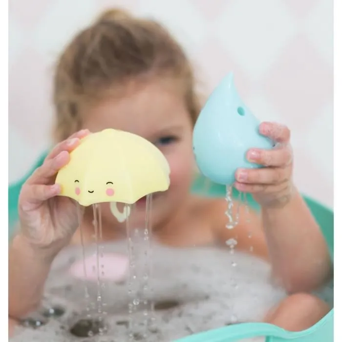Jouets de bain - Arc-en-ciel - Parapluie - PVC sans plomb - Multicolore - Pour enfants à partir de 3 ans-2
