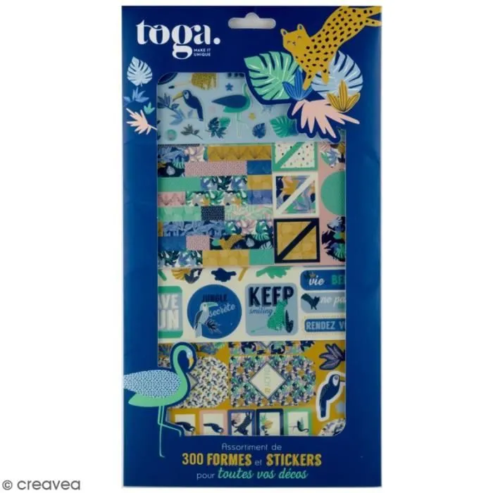Kit de scrapbooking - Toga - Jungle Vibes - 300 pcs - Multicolore - Mixte-0