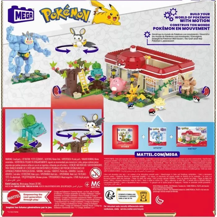MEGA Pokémon-Les Bois Jolis d’Emolga et Bulbizarre-Jouet de 194 pièces HTH69-7