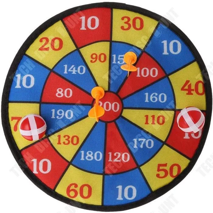 TD® Jeu de Cible Scratch avec Balles - Jeu d'Adresse- Intérieur-Extérieur- Enfants Adultes-0