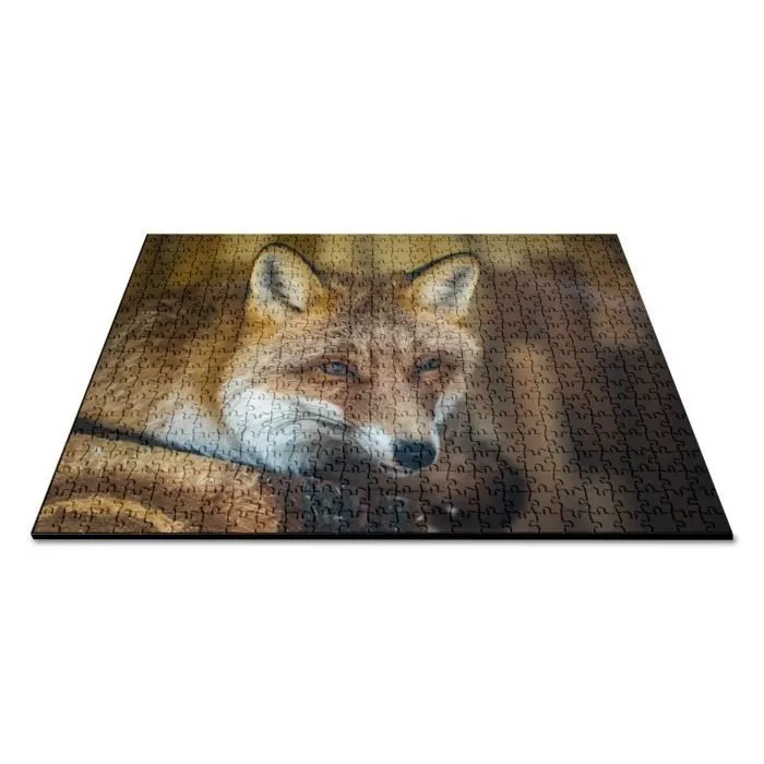 Puzzle Classique 500 pièces Renard Roux au Réveille Vie Sauvage Animaux - FABULOUS - Adulte - Pièces uniques-2