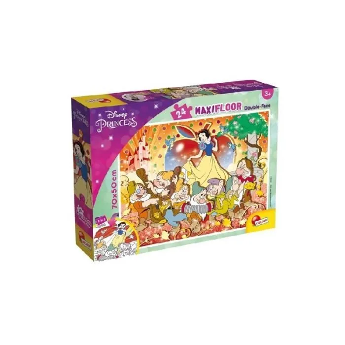 Divertiti a realizzare questo coloratissimo puzzle di Biancaneve con grandi tessere facili da maneggiare!Il puzzle è double - face:-0