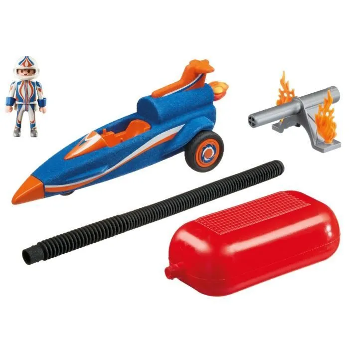 PLAYMOBIL 9375 - Sports & Action - Pilote et voiture fusée - Mixte - A partir de 5 ans-2