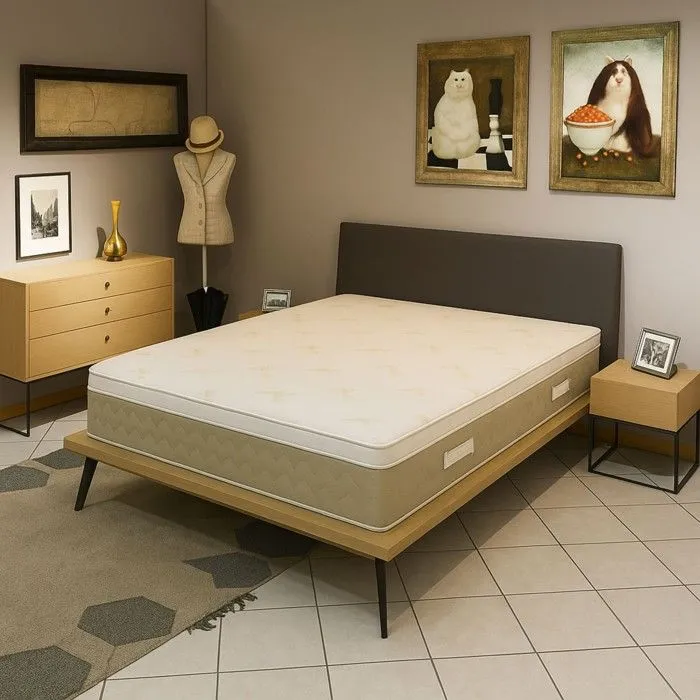 Surmatelas 140x190 cm - Épais 7 cm - Déhoussable et Antidérapant - Surmatelas POLYSOF-1