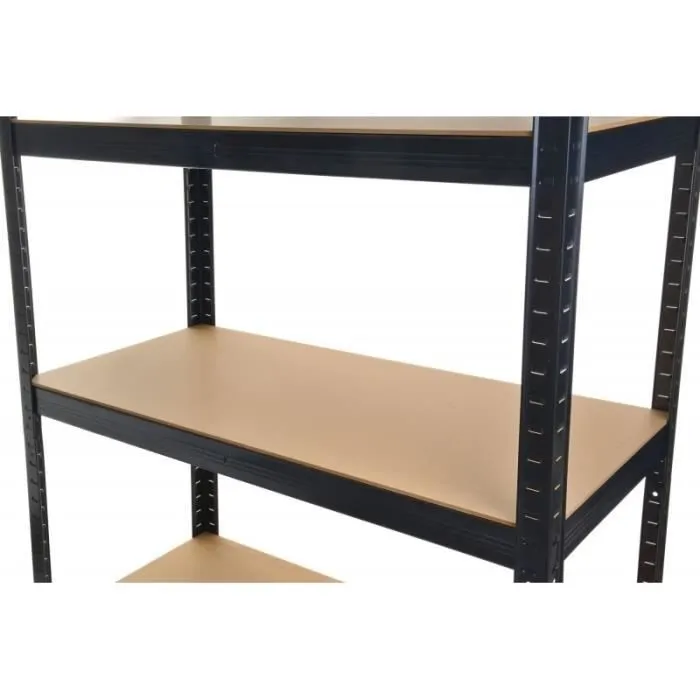 REGIO - Rayonnage industriel en métal - 90x30x180 - 5 étagères - Rayonnage de stockage-1