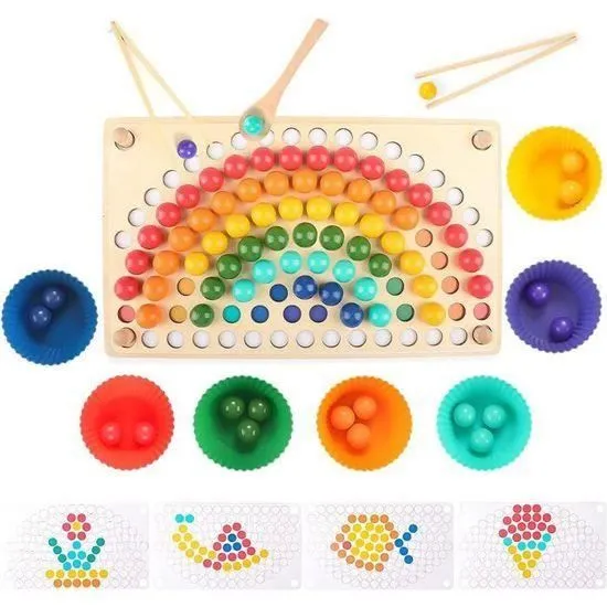 Jeu Montessori 2 3 4 5 - AMOUNE - Jouet en Bois - Motricité Fine - Jouets d'activité et de développement-0
