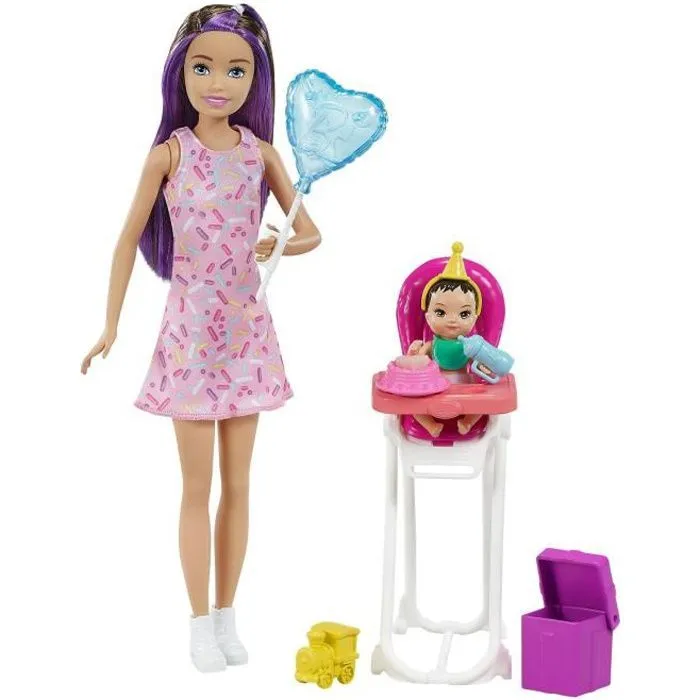 Barbie - Coffret Skipper Babysitter Anniversaire - Dès 3 ans-0