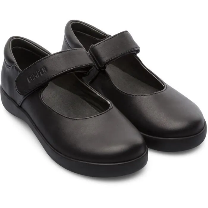 Ballerines Enfant - CAMPER - Spiral Comet - Noir - Cuir pleine fleur - Semelle en caoutchouc-1