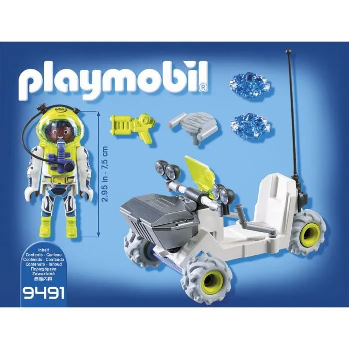 PLAYMOBIL - 9491 - Space - Spationaute avec véhicule d'exploration spatiale-4