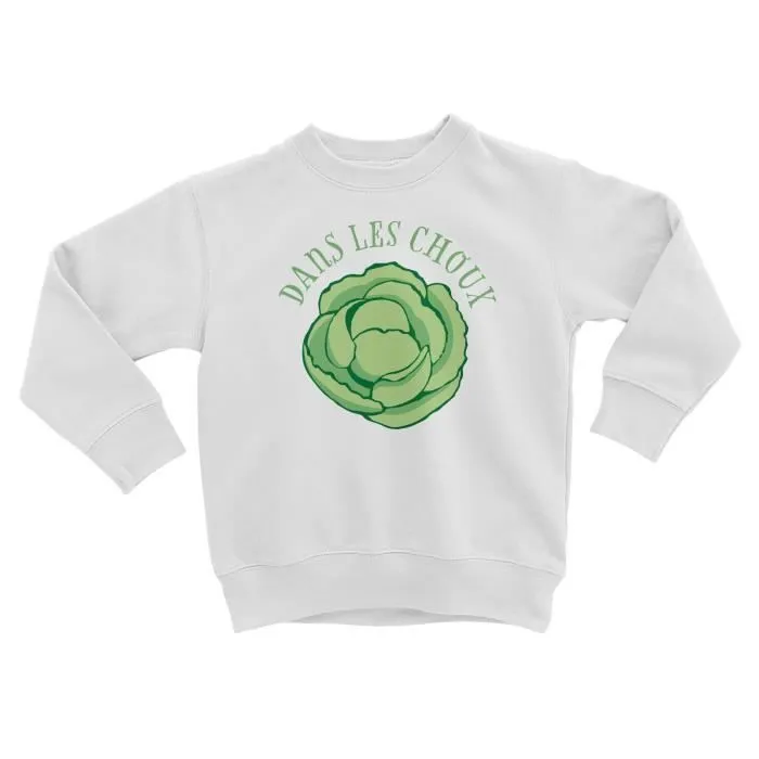 Sweatshirt Enfant Dans les Choux Légume Expression Enfant-0