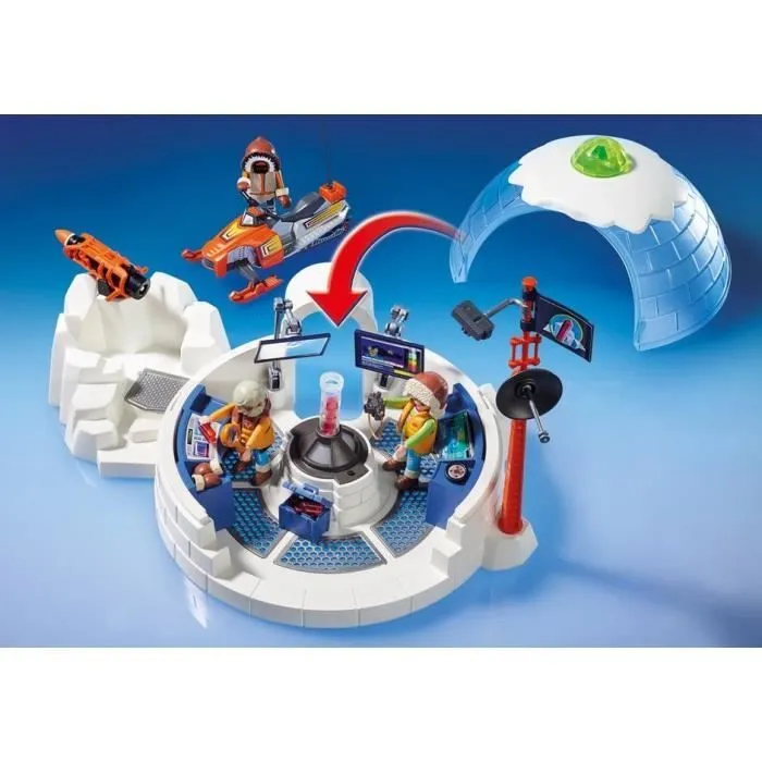 PLAYMOBIL 9055 - Quartier Général des Explorateurs Polaires - Action - Les Explorateurs Polaires-2